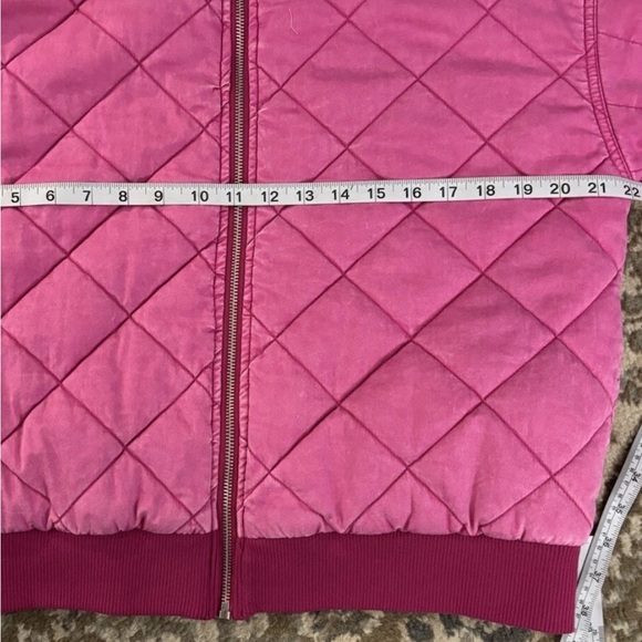 WILD FABEL HOT PINK COAT QUILTED COTTON WOMENS 38 CHEST RIBBED SLEEVE & BOTTOM - Picture 10 of 14
